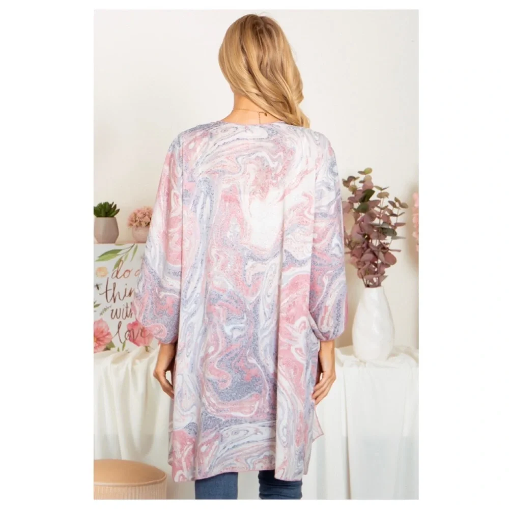 125 ❤️cute marbled kimono - Picture 3 of 7